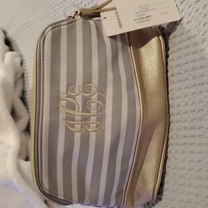 NWT Marleylilly Cosmetic Bag monogrammed JCE